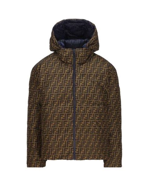 fendi puffer jacket damen|Fendi monogram puffer jacket.